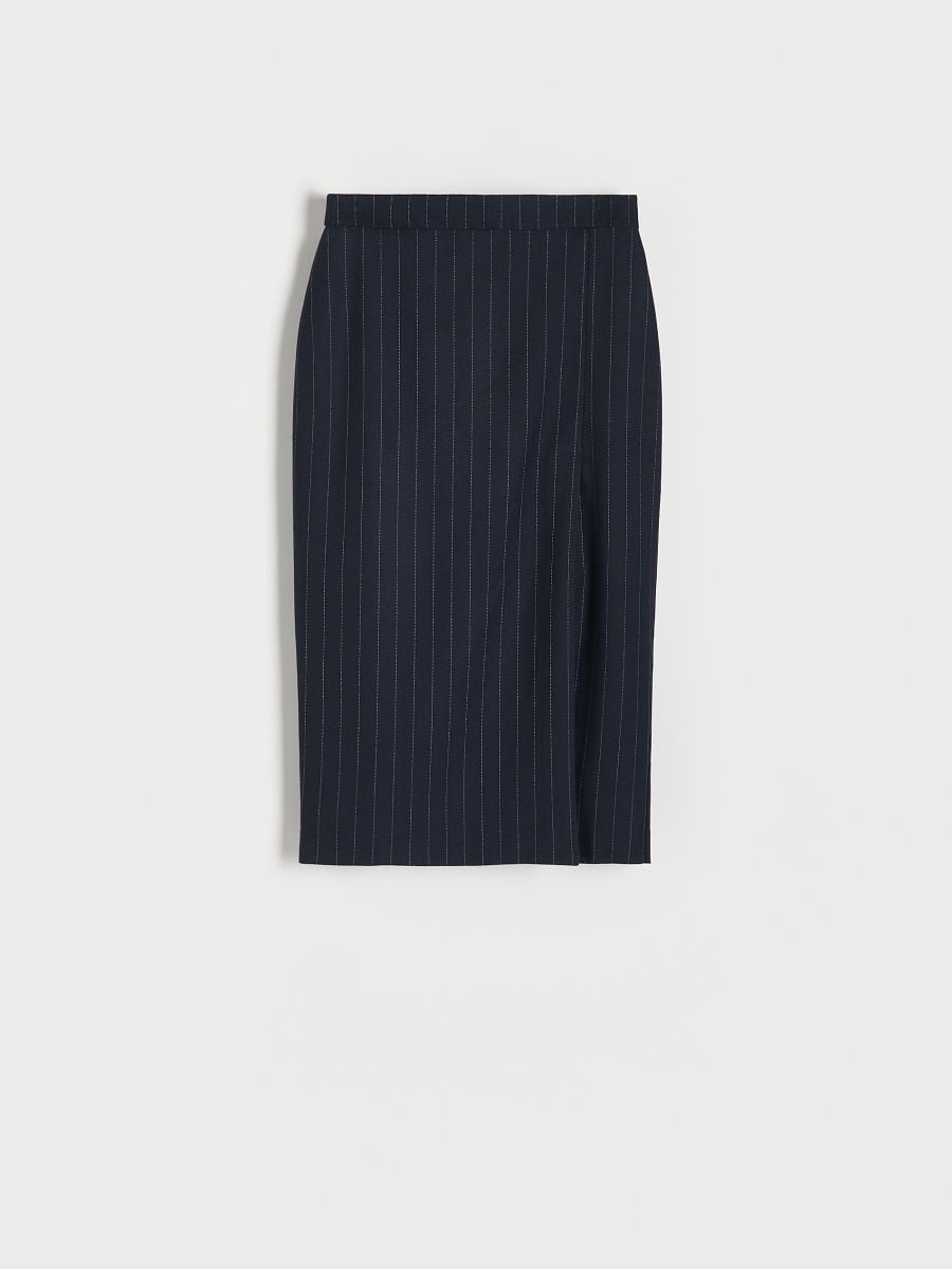 Stripe pencil skirt - navy - RESERVED