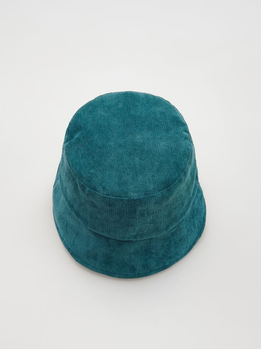 Corduroy bucket hat - teal green - RESERVED - 5