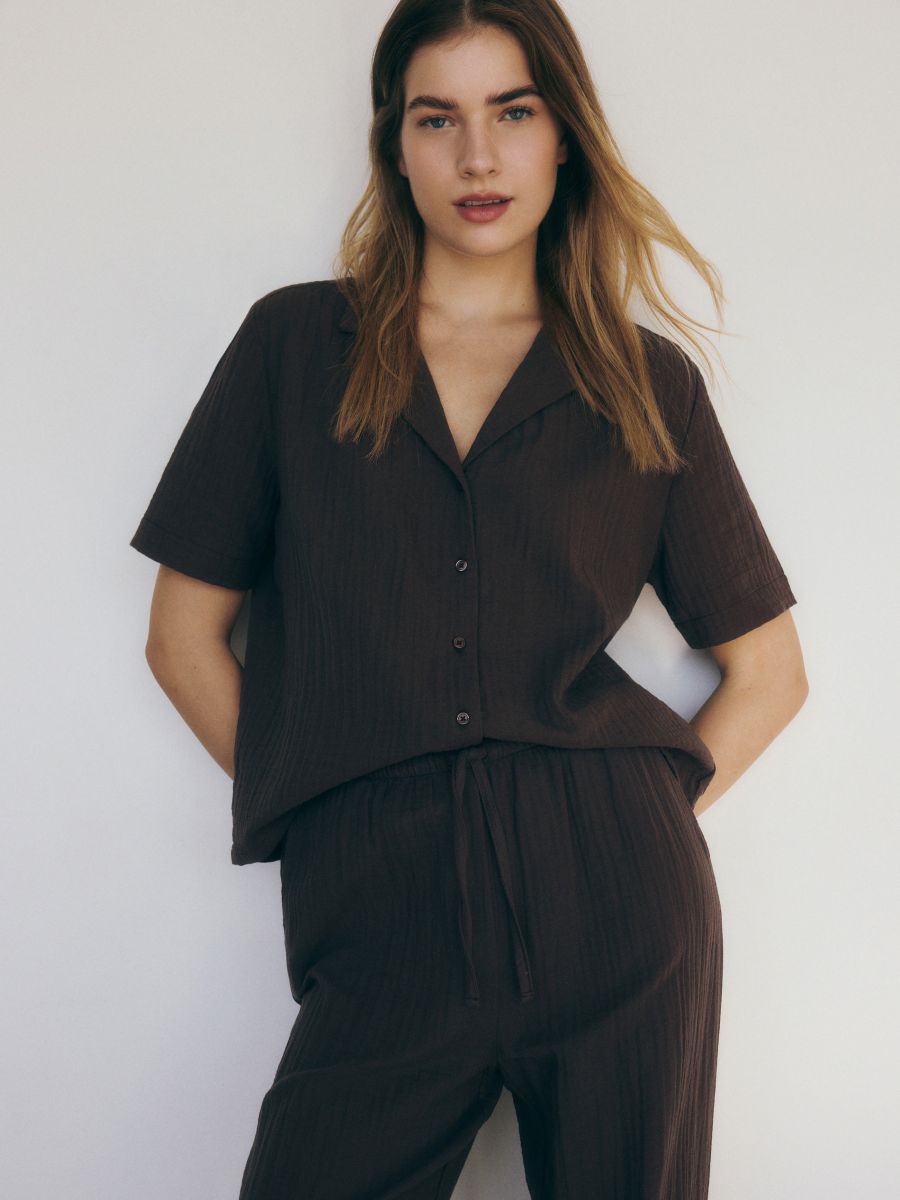 LADIES` PYJAMA - brown - RESERVED - 2