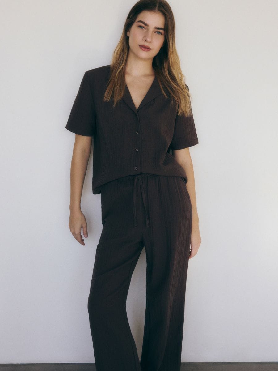 LADIES` PYJAMA - brown - RESERVED - 4