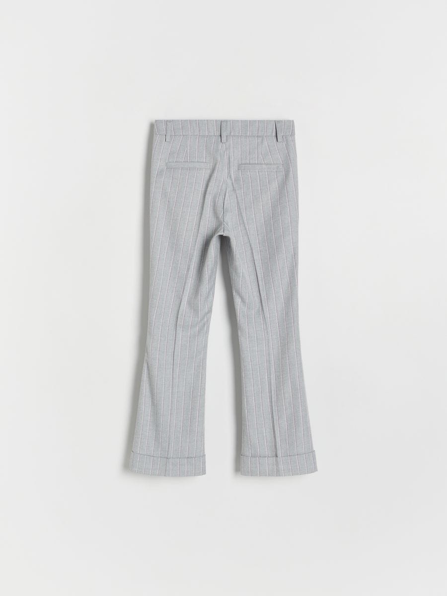 Stripe flare trousers - light grey - RESERVED - 4