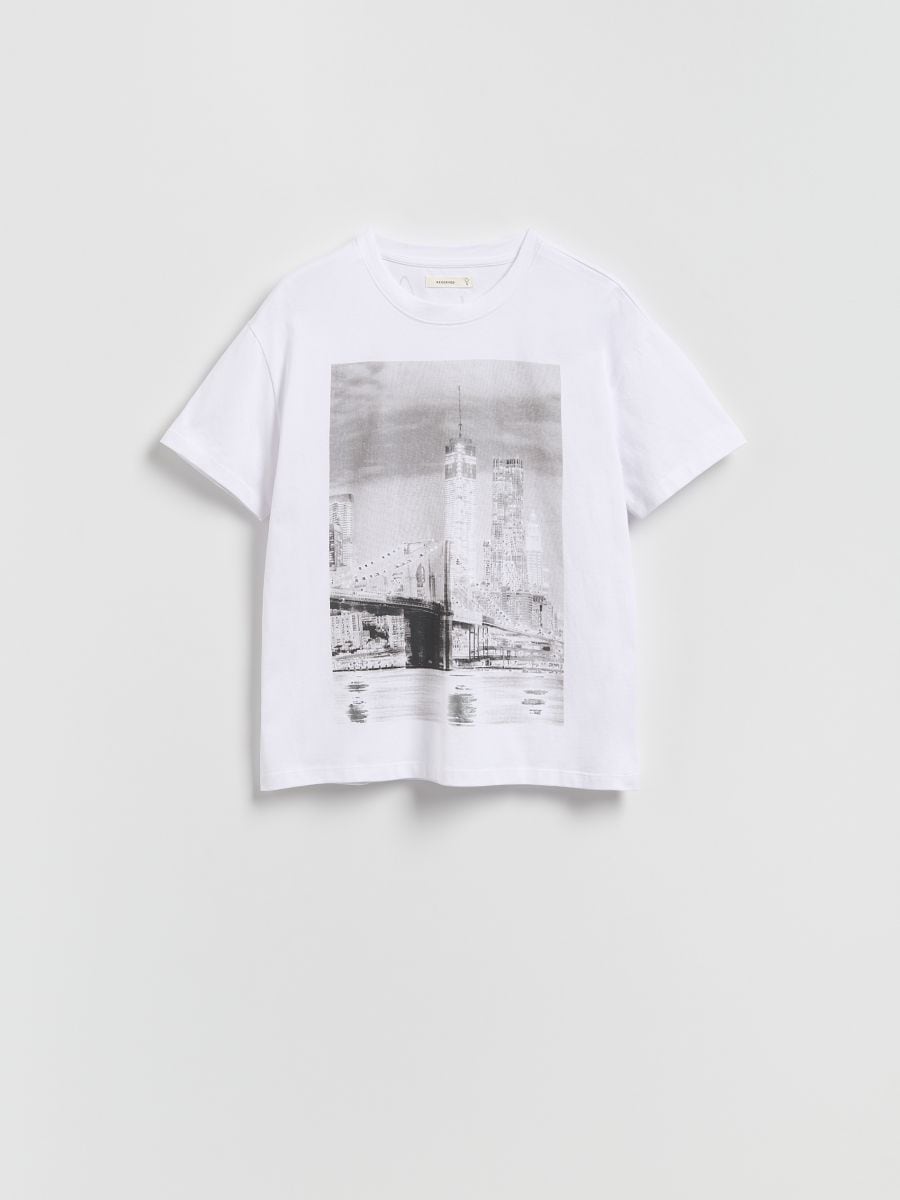 Men`s t-shirt - white - RESERVED