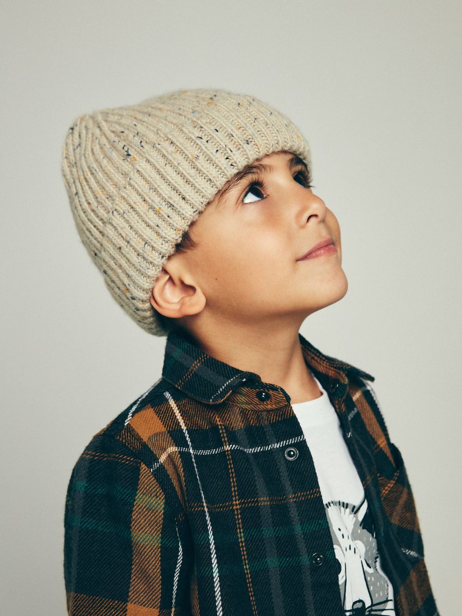 Beanie with patch - dark grey - RESERVED - 4