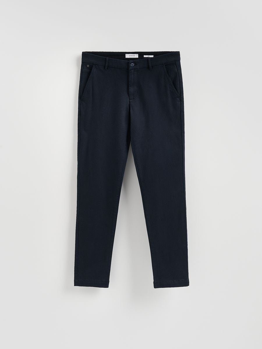 Slim chino pantalone - mornarsko - RESERVED