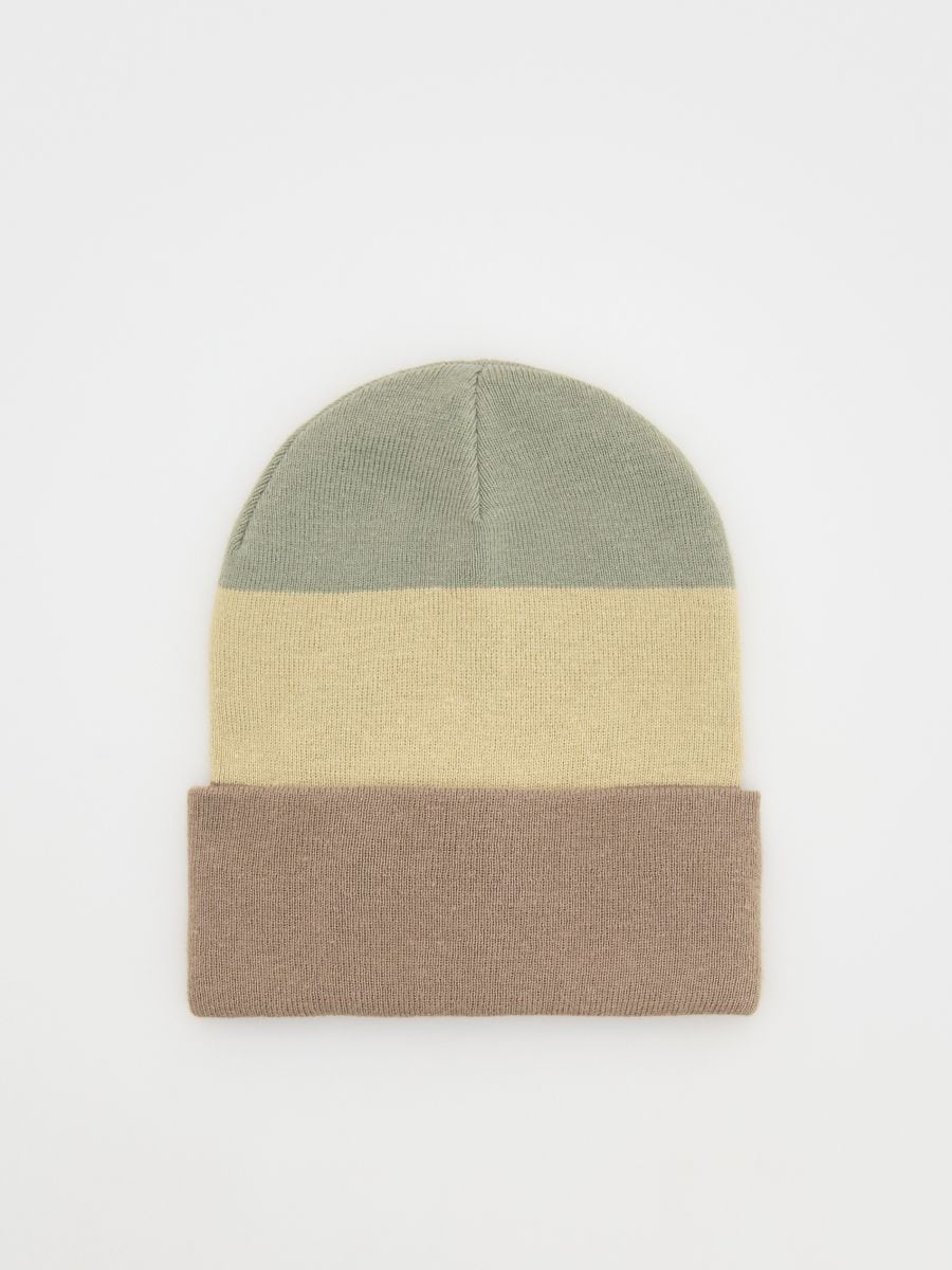 Striped hat - olive - RESERVED