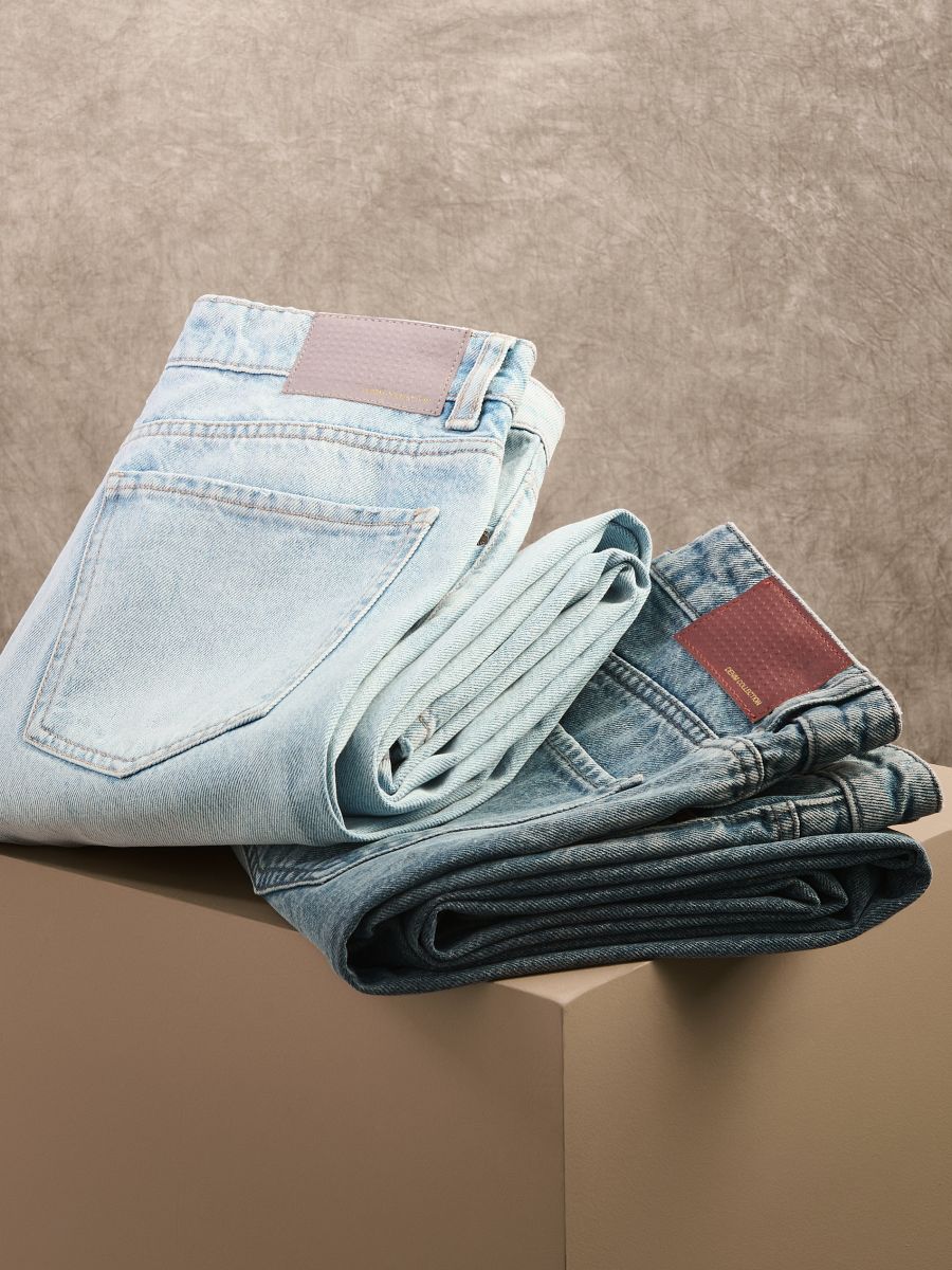 Wide leg jeans - blue - RESERVED