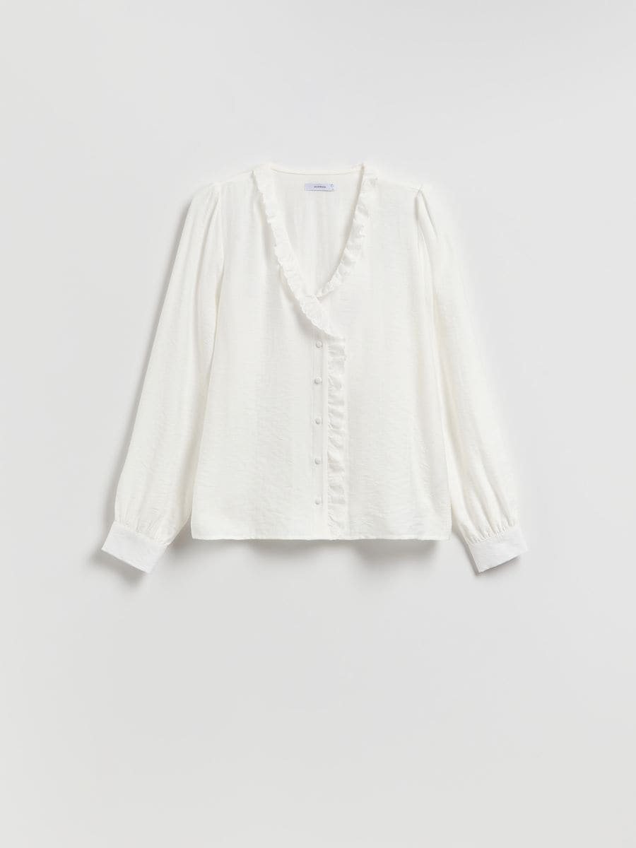 LADIES` BLOUSE - white - RESERVED