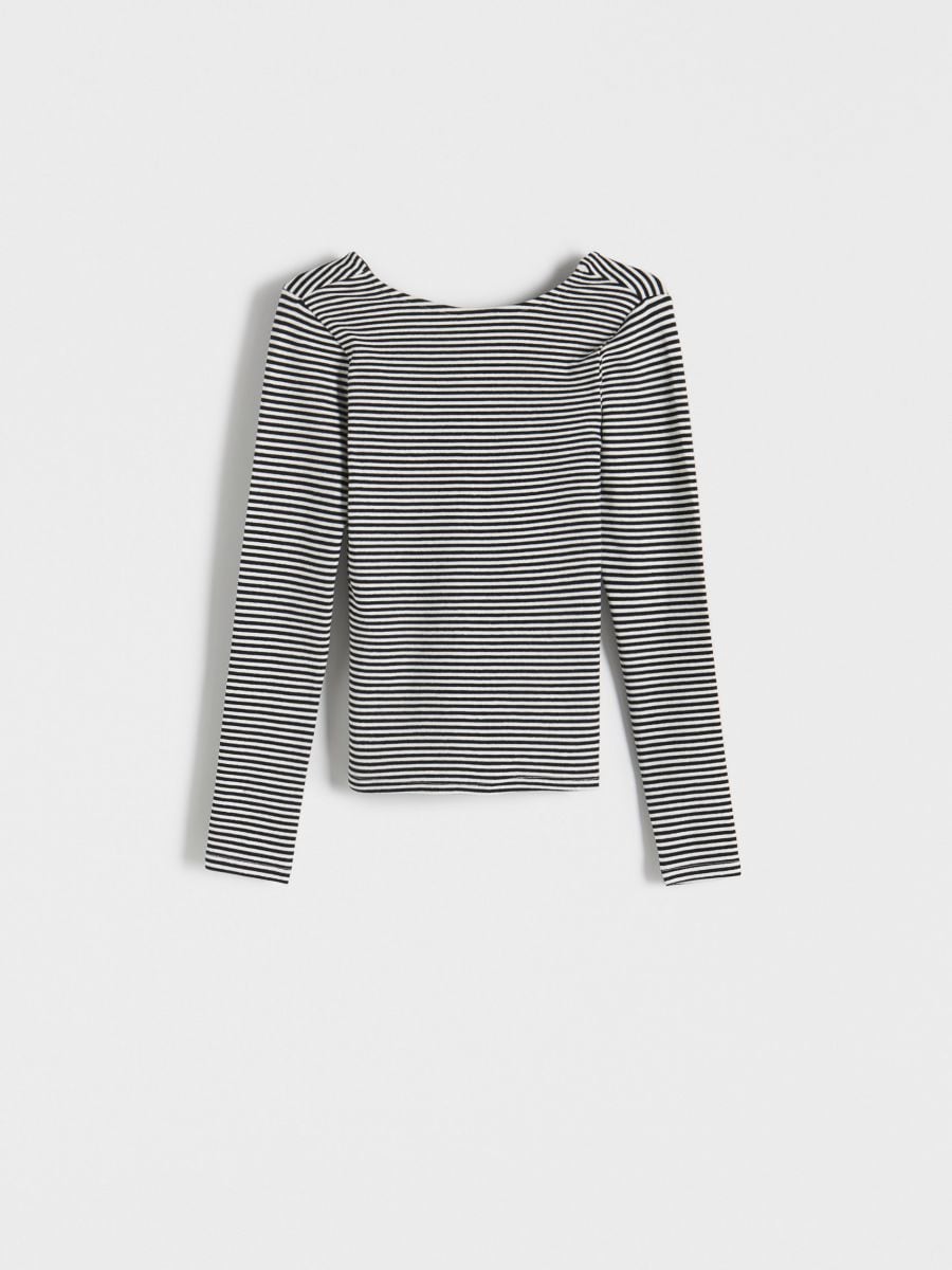 Bawełniany longsleeve - wielobarwny - RESERVED - 3