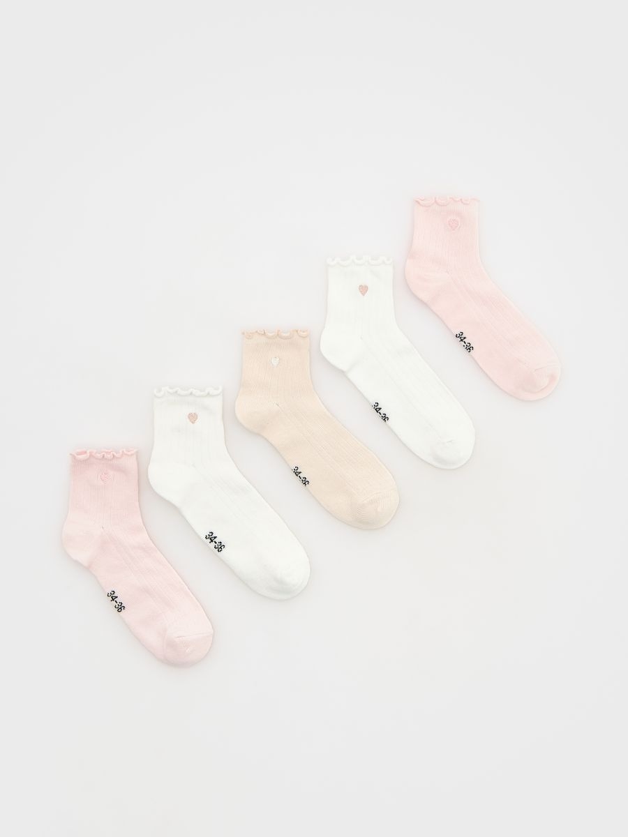 GIRLS` SOCKS MULTI - пастельний рожевий - RESERVED