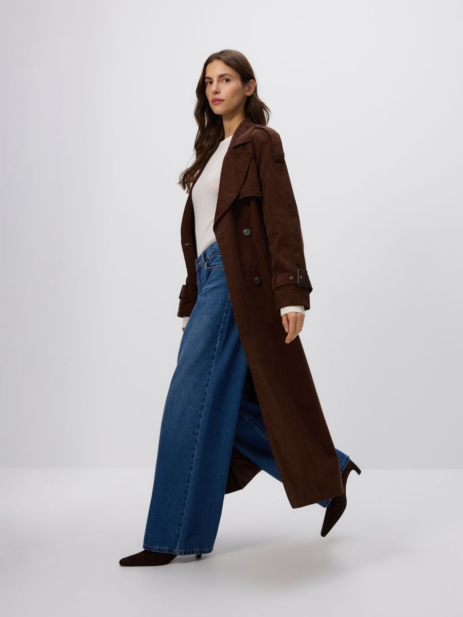 Wide-leg jeans with lyocell - blue jeans - RESERVED