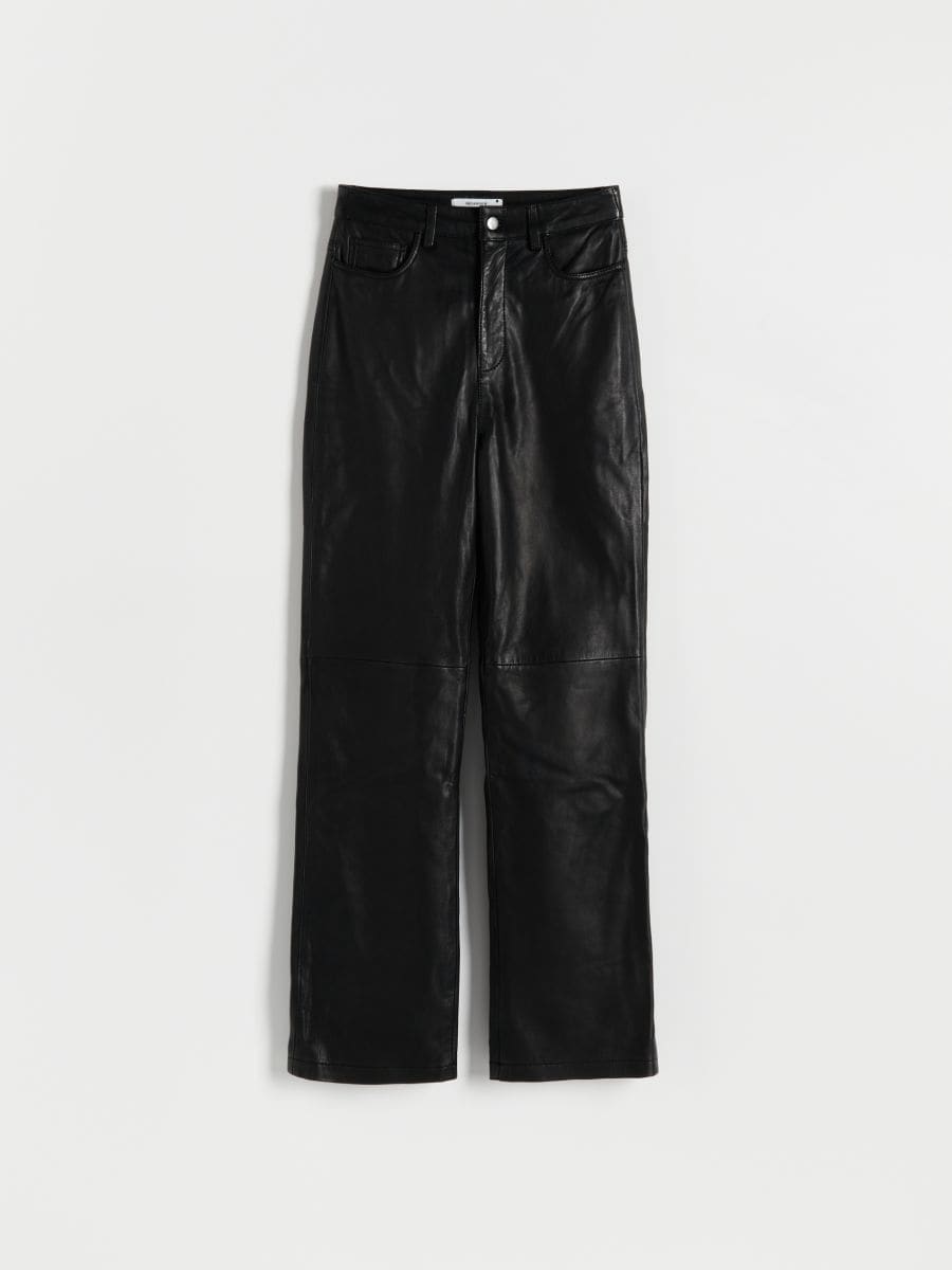 Leren broek - ZWART - RESERVED - 5