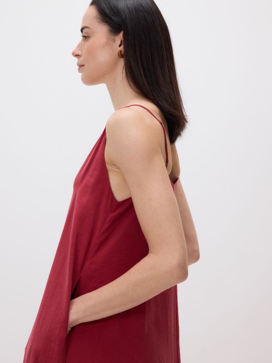 LADIES` DRESS - kastanienbraun - RESERVED