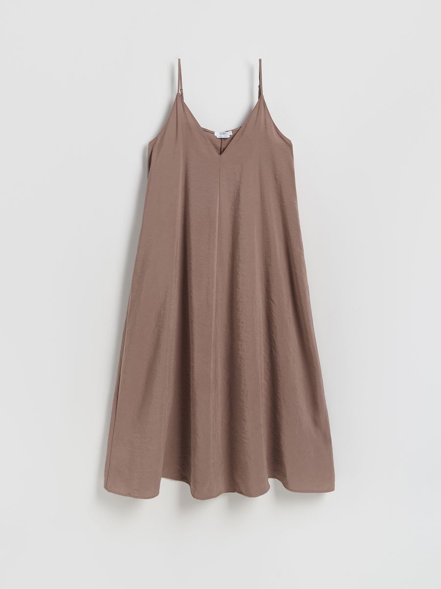 LADIES` DRESS - coffee - RESERVED