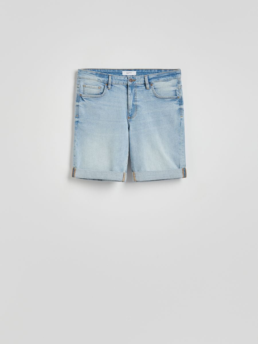 Slim fit denim shorts - blue - RESERVED