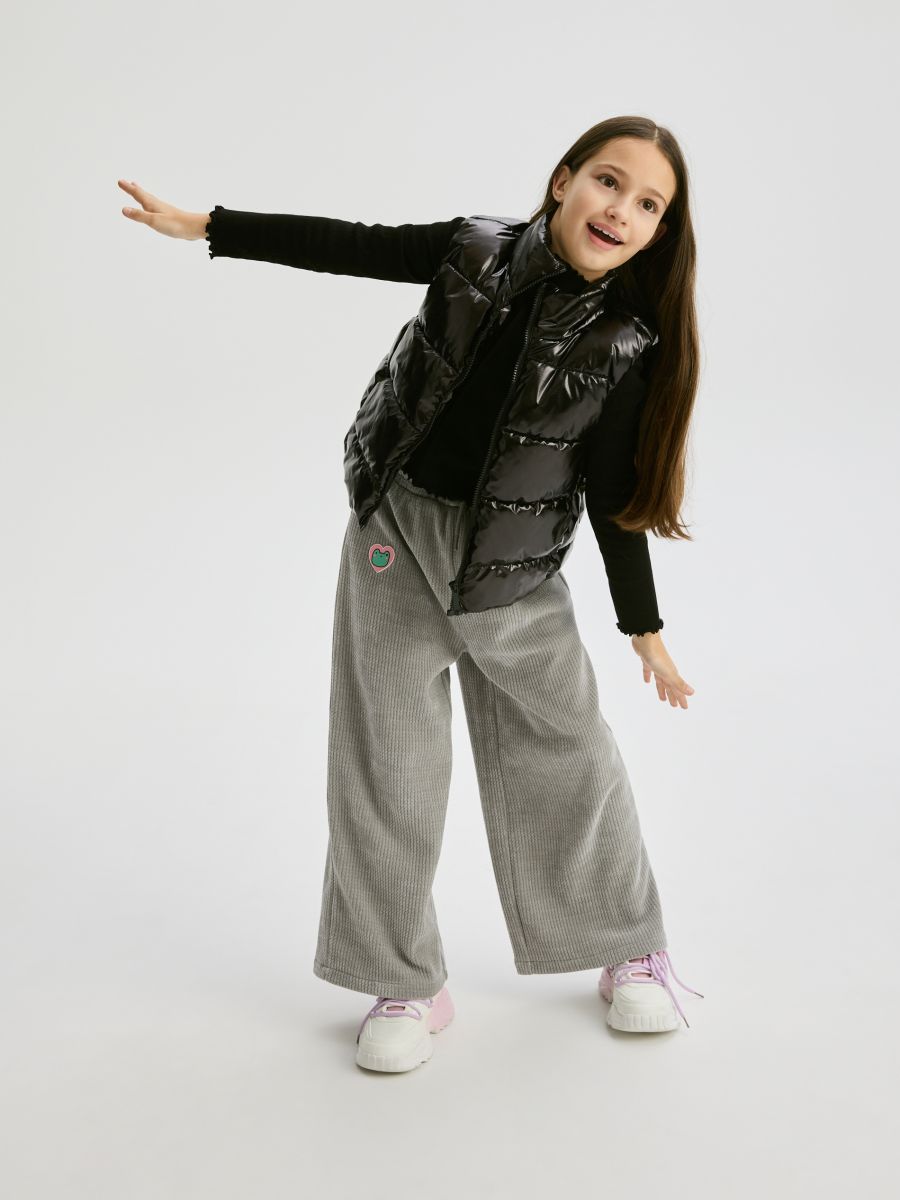 Vest with metallic effect - black - RESERVED - 2