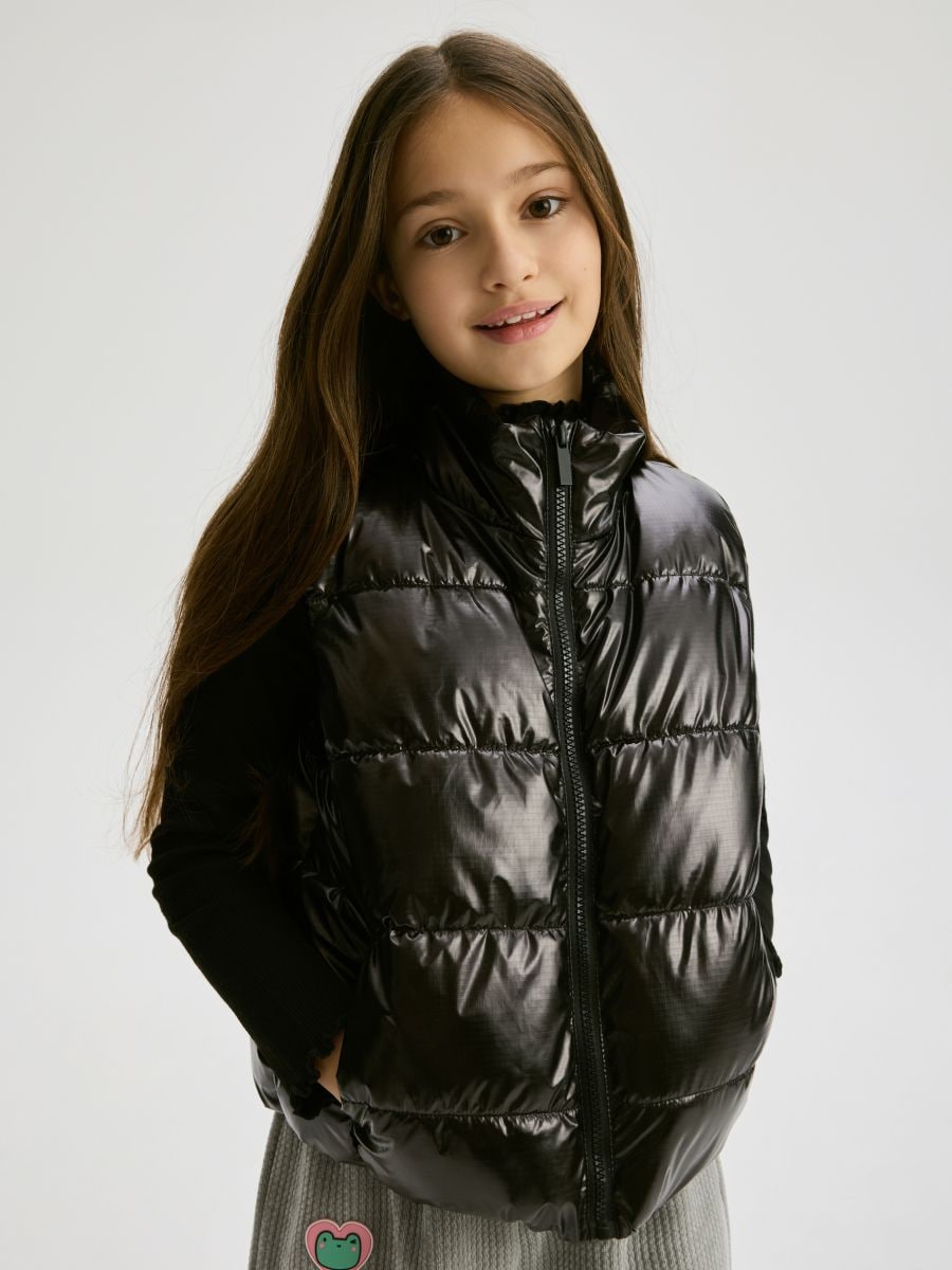 Vest with metallic effect - black - RESERVED - 5