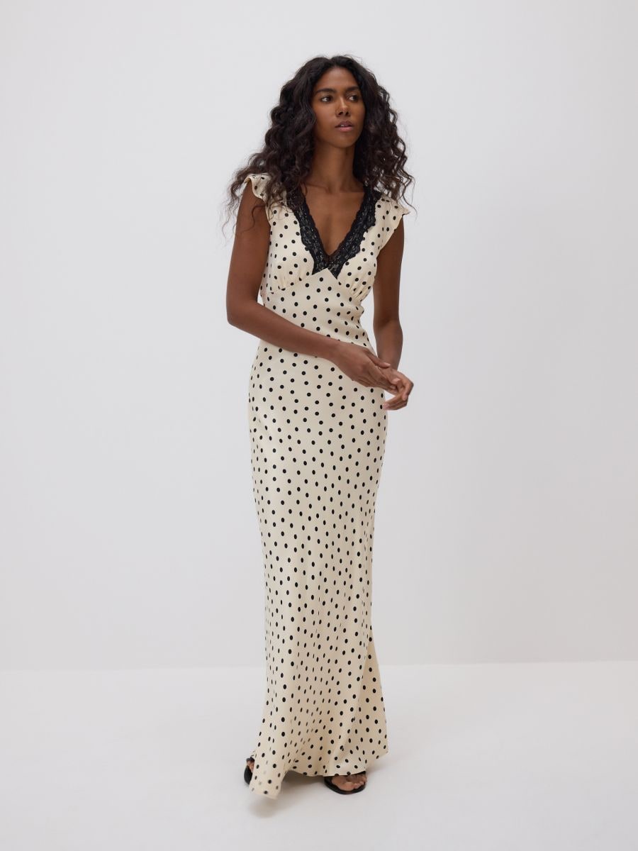 Viscose dress - cream - RESERVED