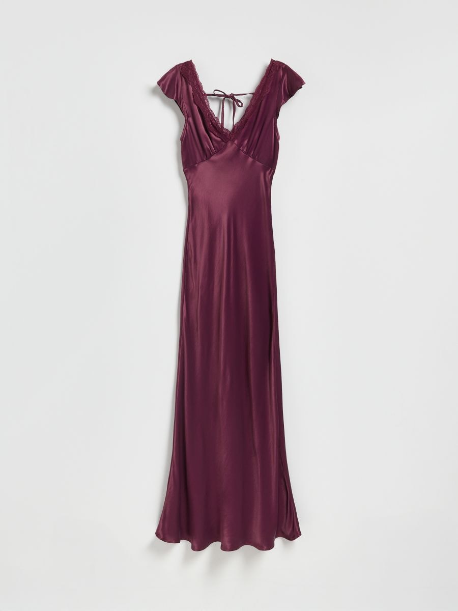 Viscose dress - violet - RESERVED