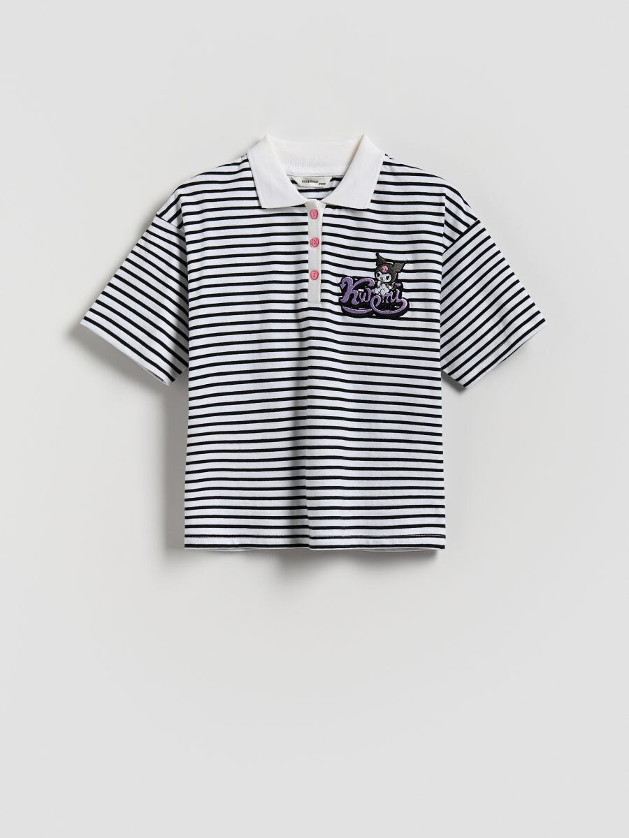 Triibuline Kuromi polo särk - mitmevärviline - RESERVED