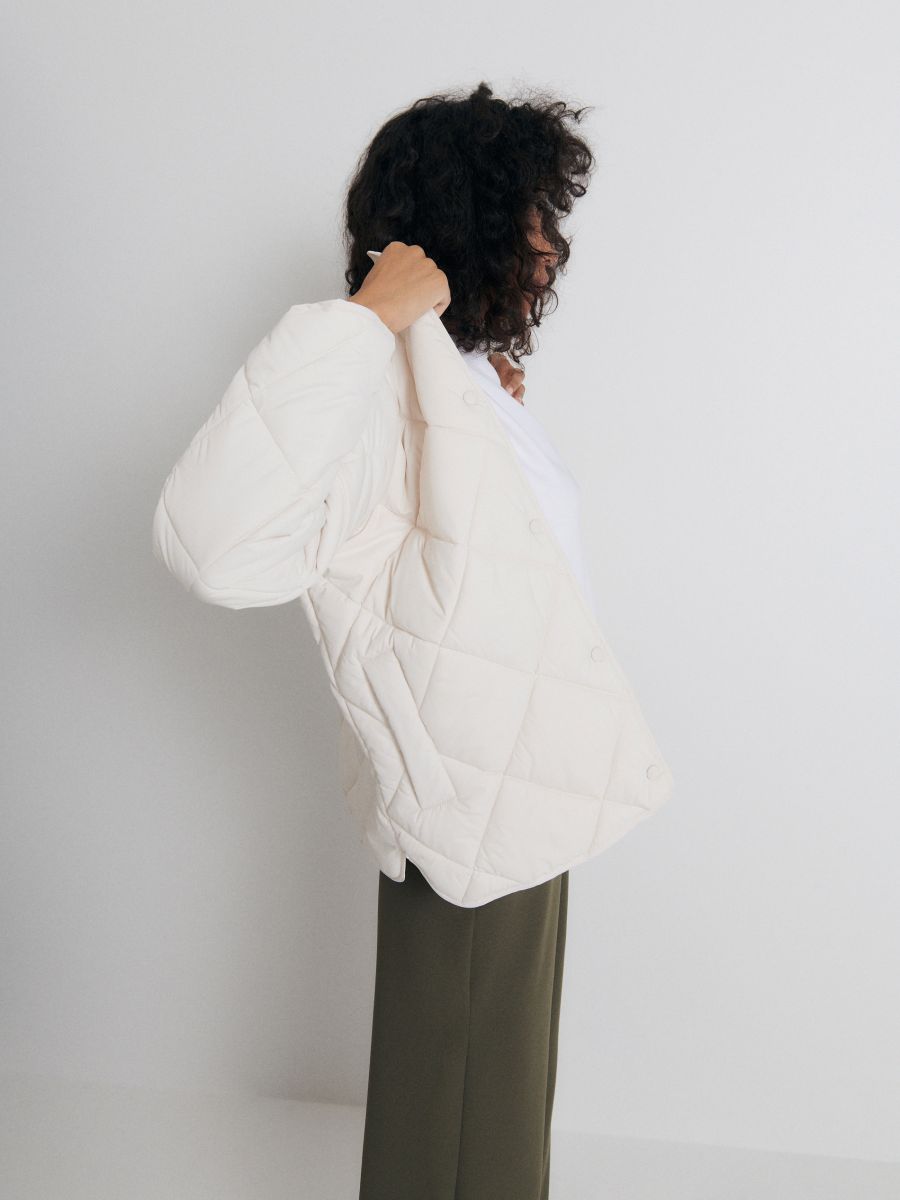 Steppjacke - creme - RESERVED - 3