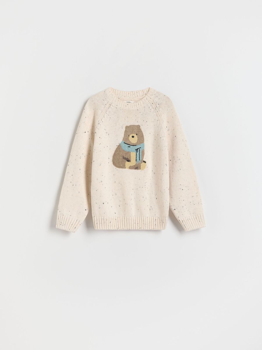 Jumper with appliqué - cream - RESERVED