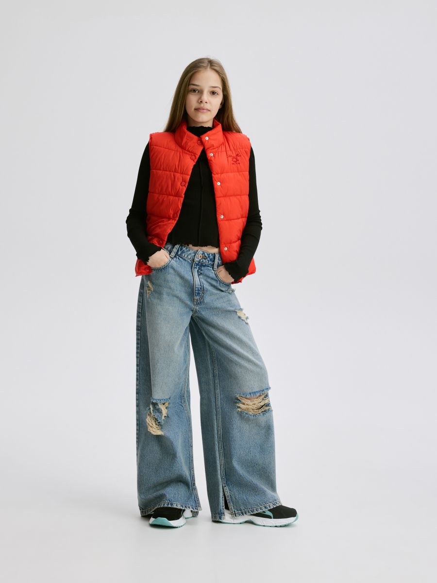GIRLS` OUT VEST - crvena - RESERVED