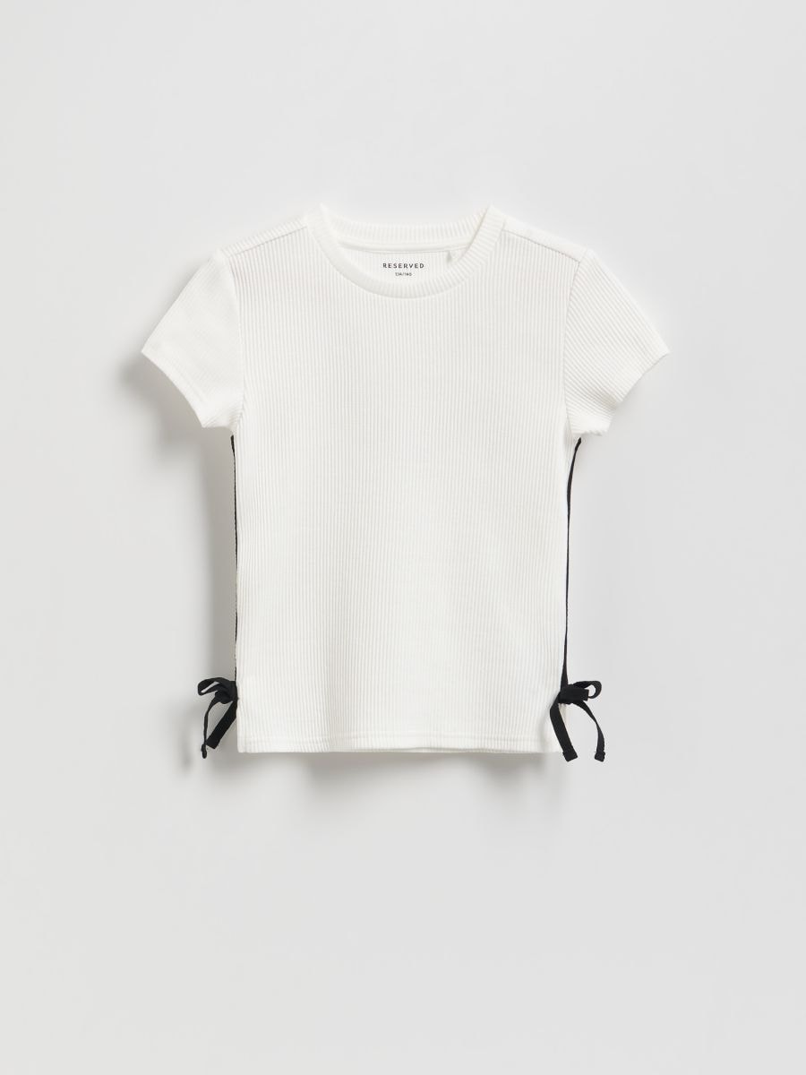 GIRLS` BLOUSE - cream - RESERVED
