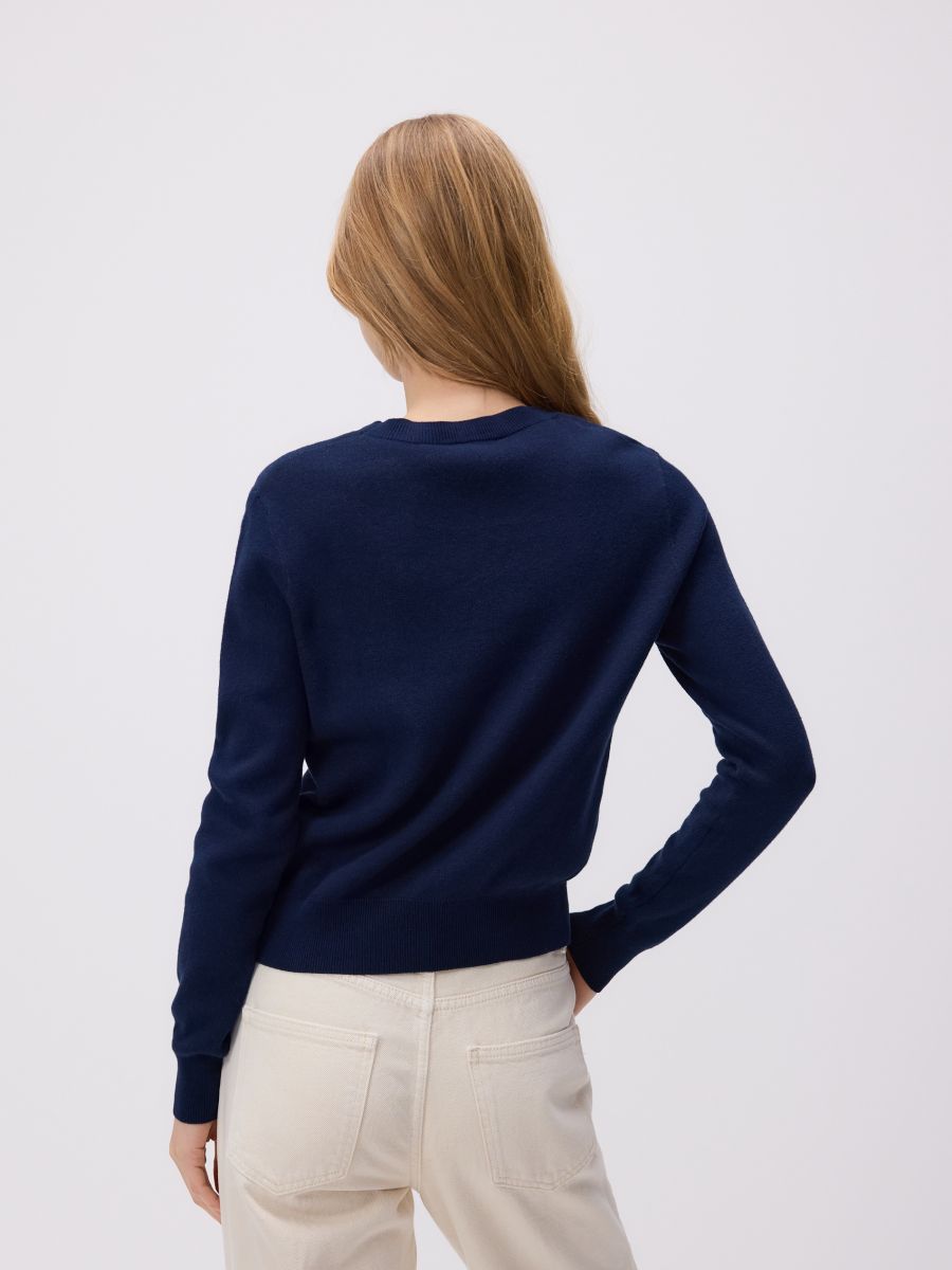 Jumper with print - navy - RESERVED - 4