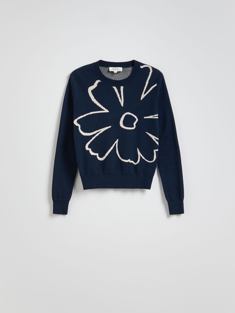 Jumper with print - navy - RESERVED - 5