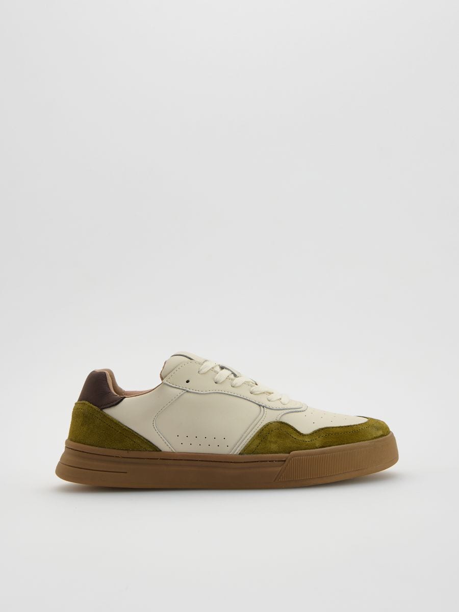 Skórzane sneakersy - wielobarwny - RESERVED