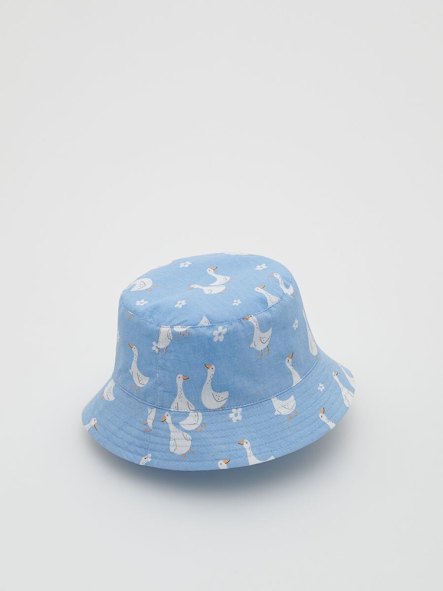 Goose pattern hat - pale blue - RESERVED - 2