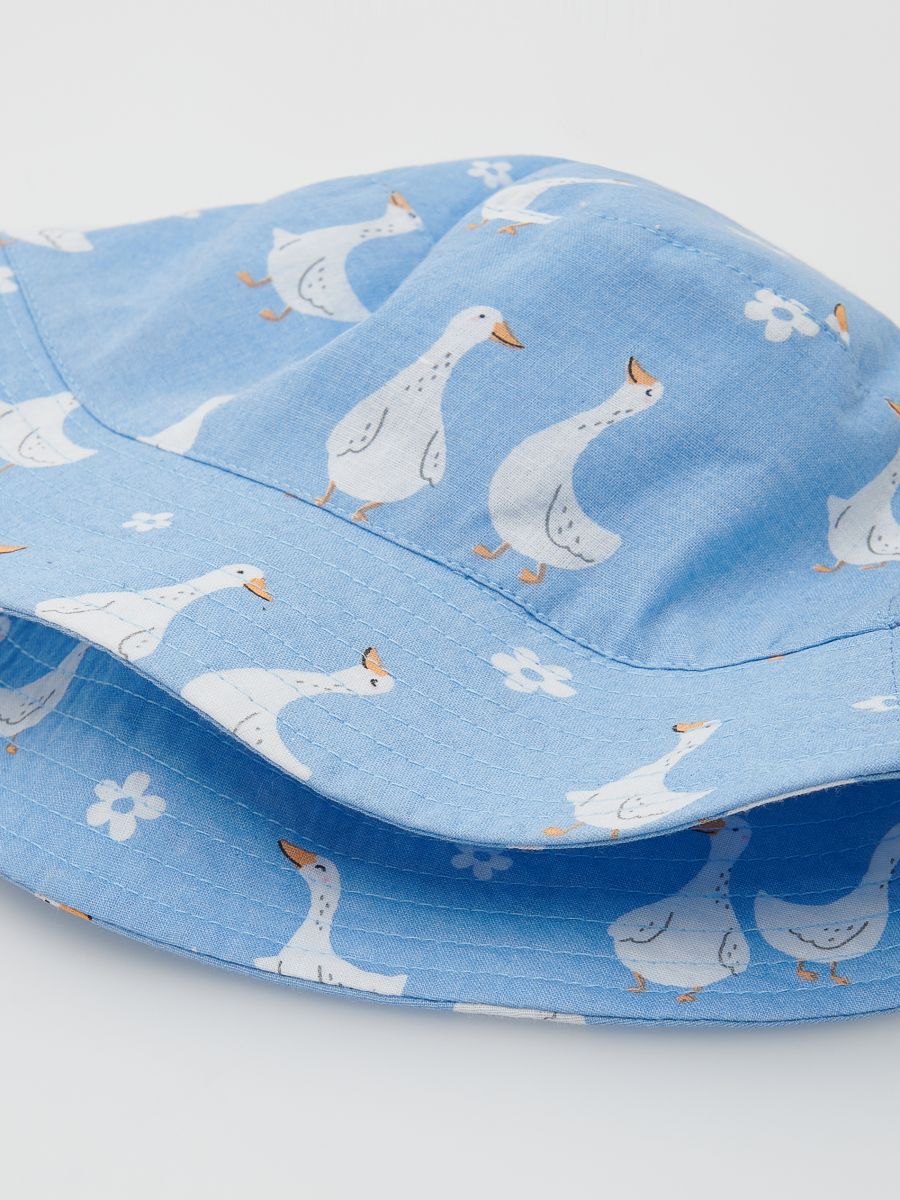 Goose pattern hat - pale blue - RESERVED - 4
