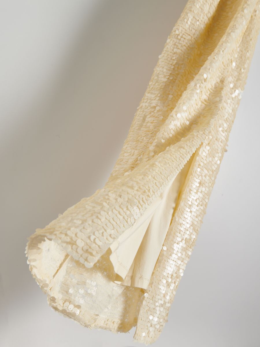 Robe à sequins - crème - RESERVED - 6
