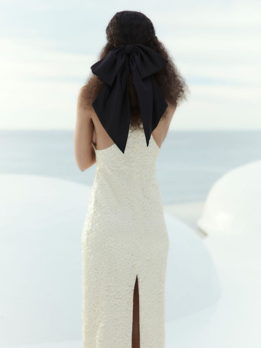 Robe à sequins - crème - RESERVED - 2