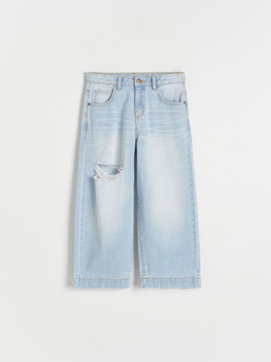trimme Creed build Højtaljede jeans med vide ben Farve blå - RESERVED - 5345S-50J