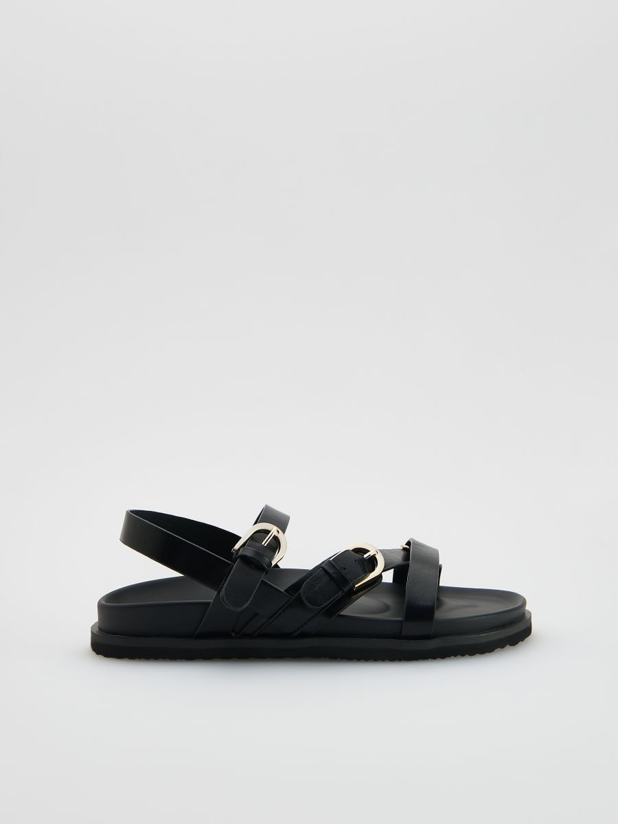 Leather sandals - black - RESERVED
