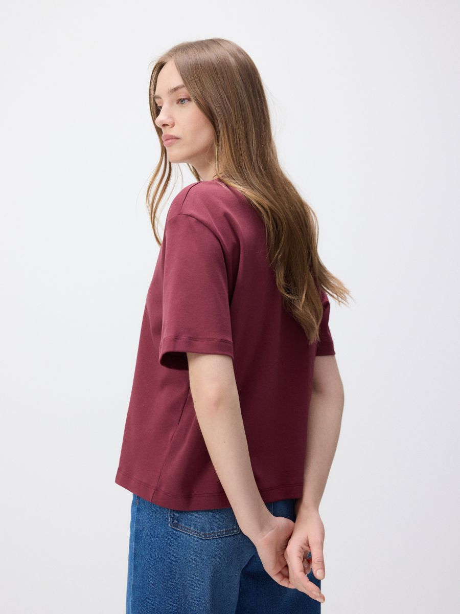 トップス pheeny Print-T COURT BURGUNDY PHEENY/PRINT-T COURT(BURGUNDY)