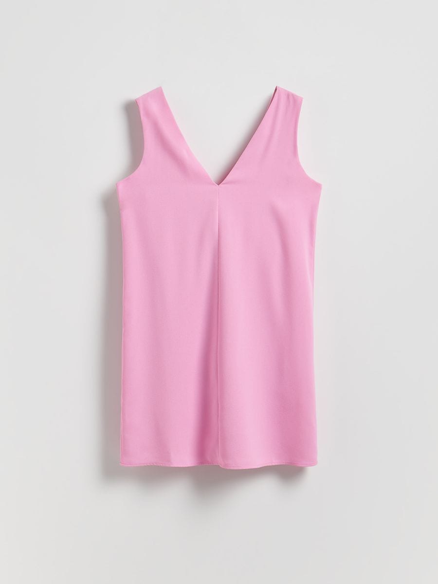 Haljina sa mašnom na leđima - pink - RESERVED - 4