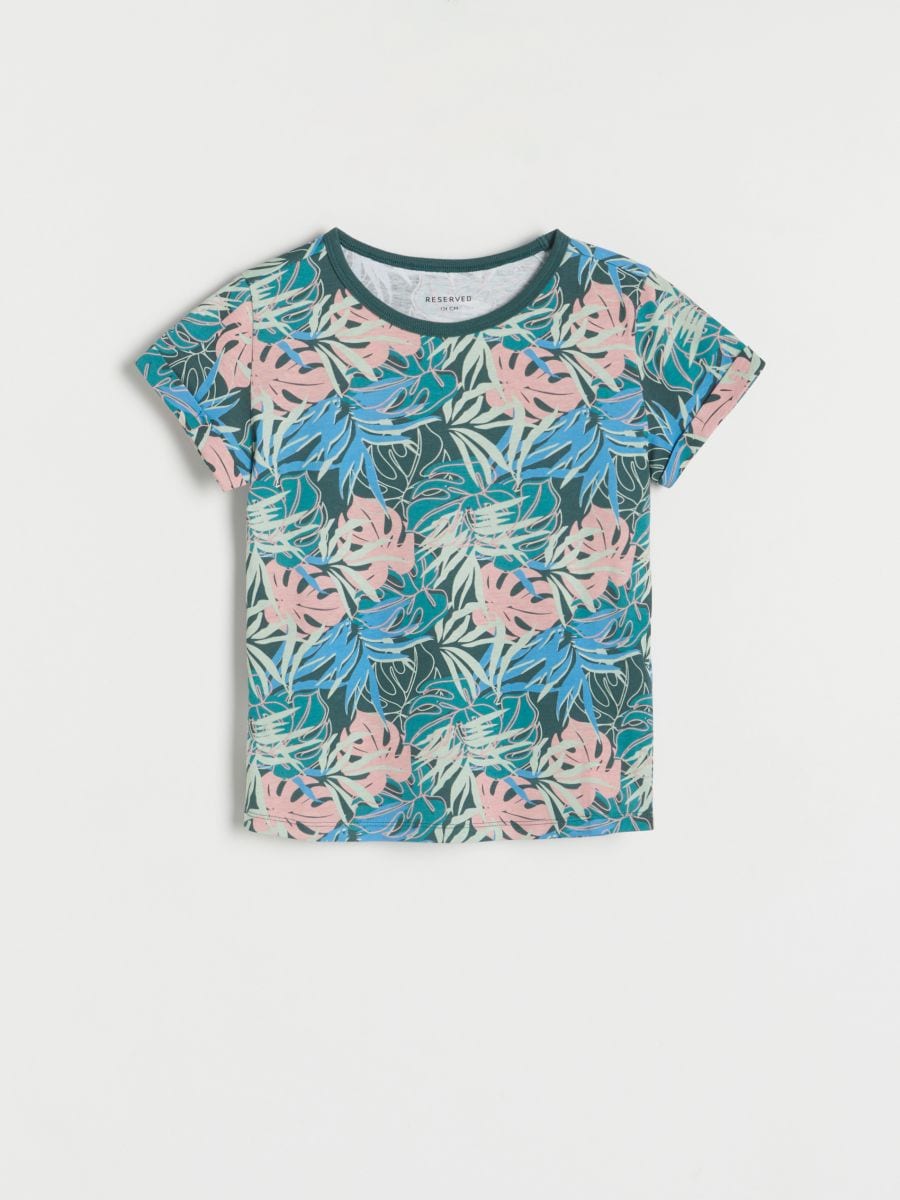 Vzorované tričko - vícebarevná - RESERVED