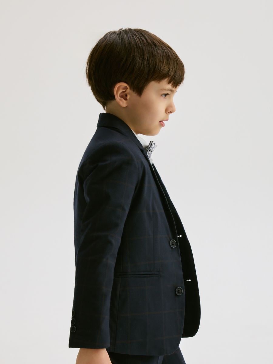 Regular fit blazer - navy - RESERVED - 4