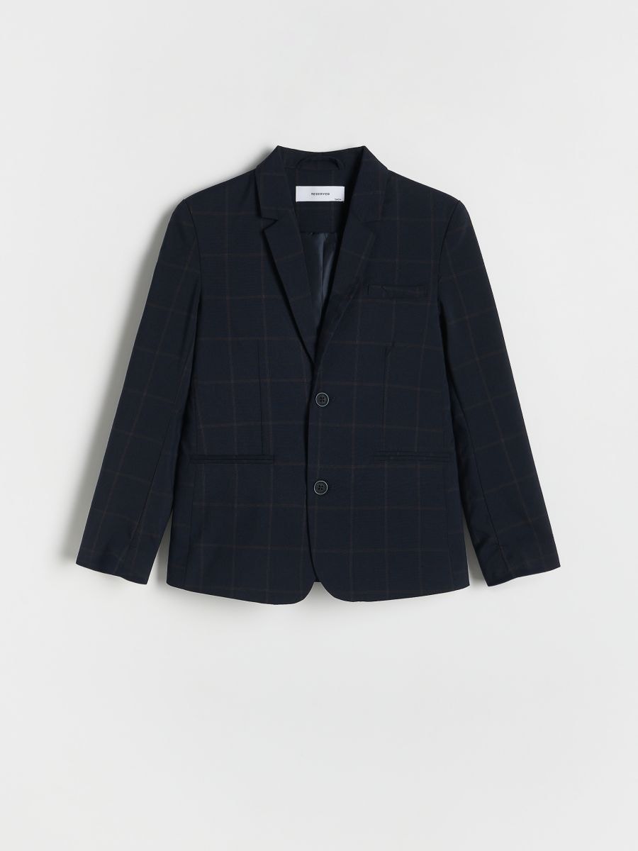 Regular fit blazer - navy - RESERVED - 2