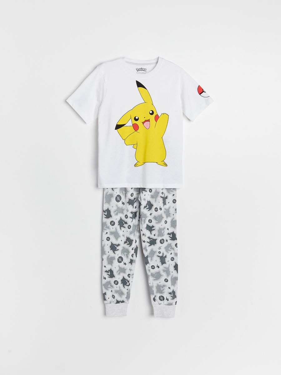 Ensemble de pyjama deux pièces Pokémon - gris clair - RESERVED