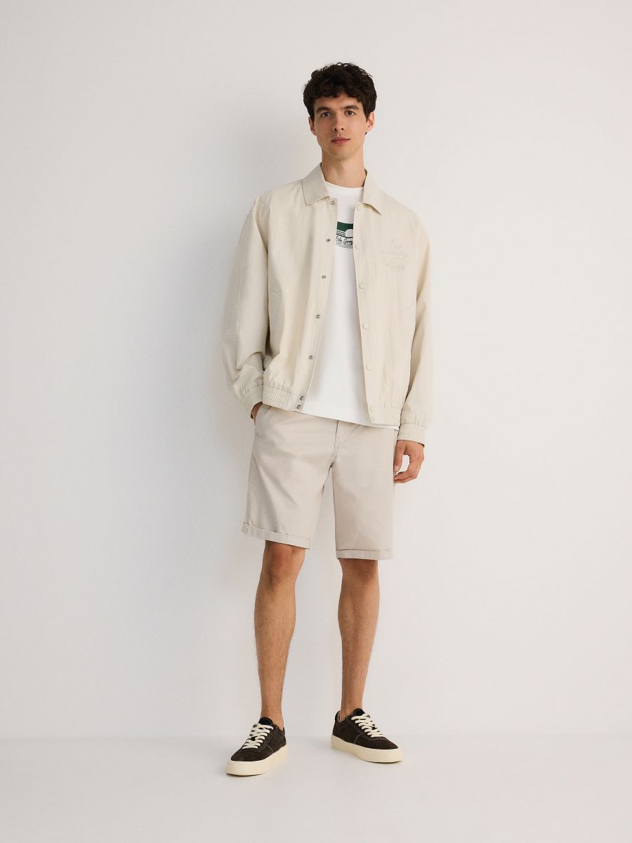 Regular chino shorts - beige - RESERVED - 4