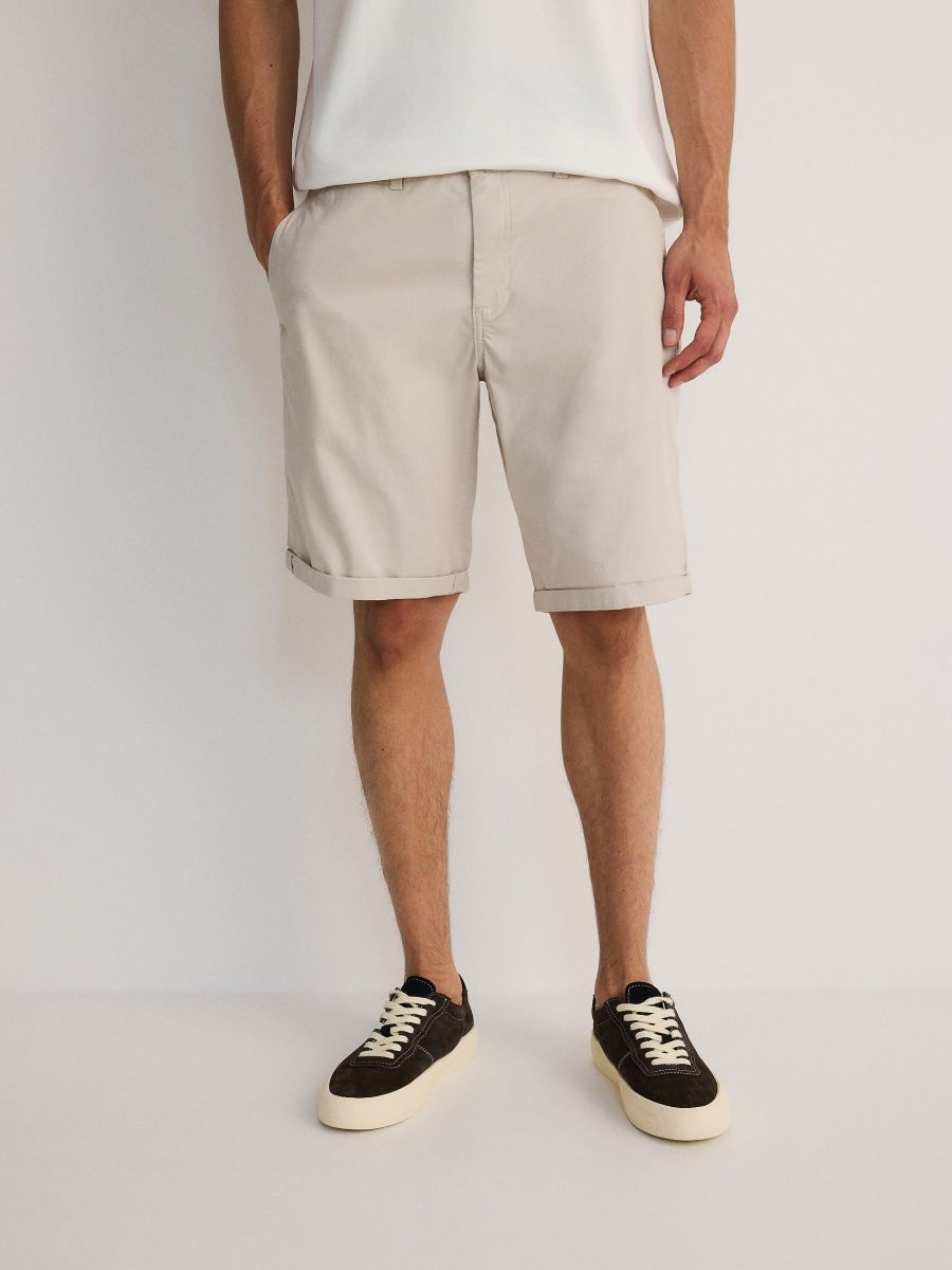 Regular chino shorts - beige - RESERVED - 3