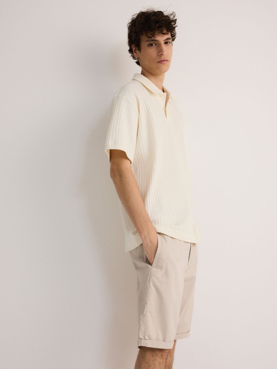 Regular chino šorts - bež - RESERVED - 2
