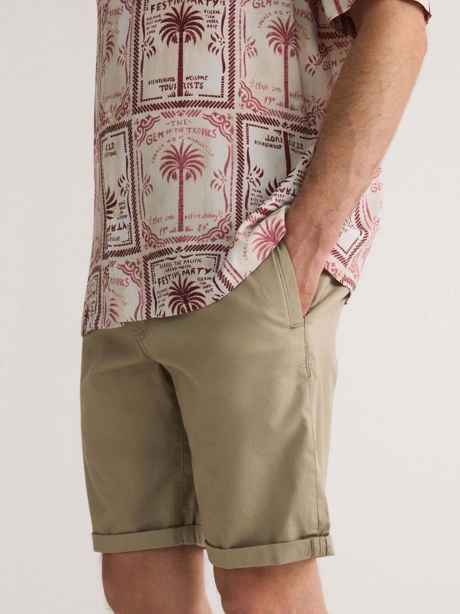Regular chino shorts - coffee - RESERVED - 4