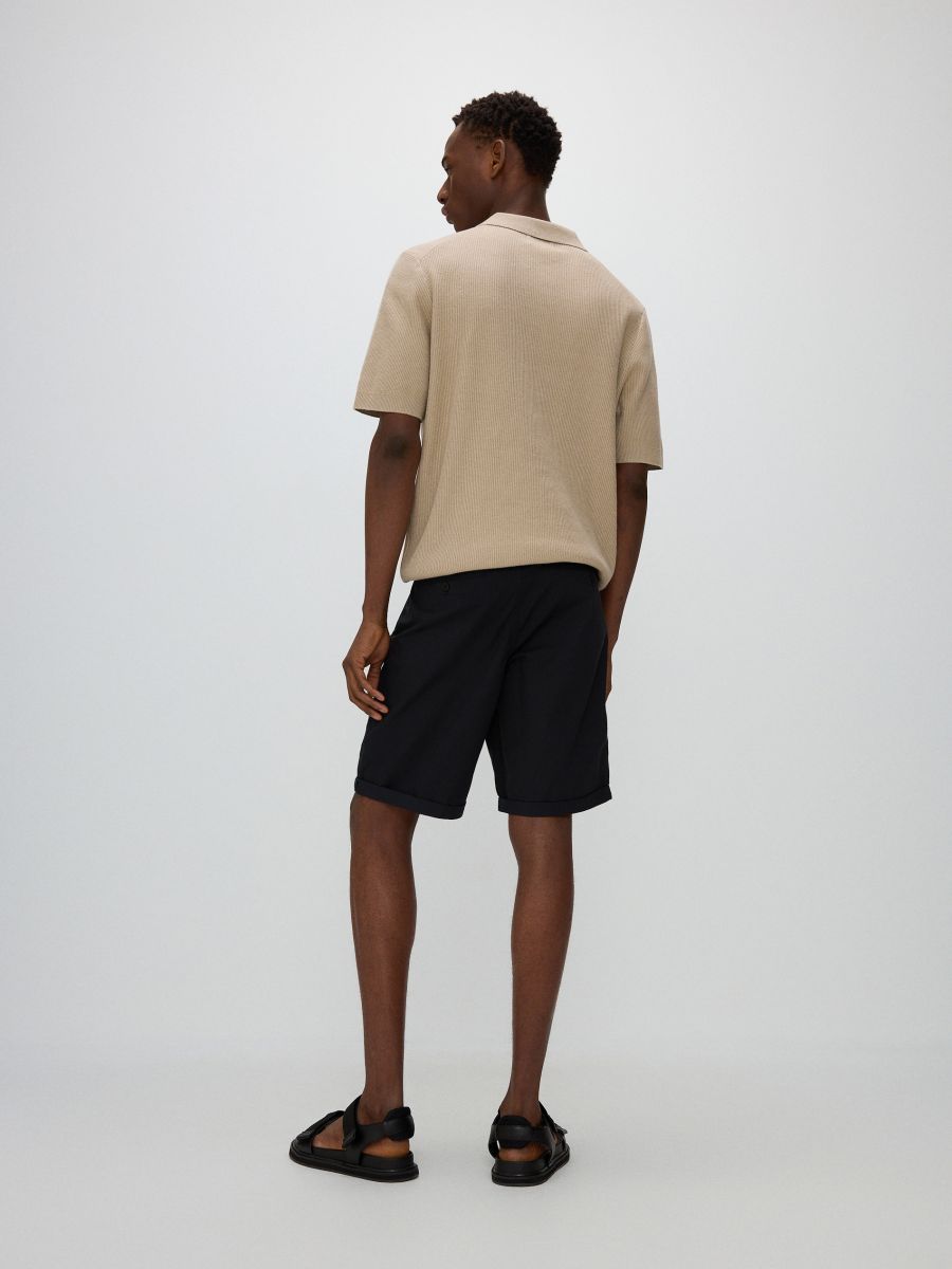 Regular chino šorts - crno - RESERVED - 6