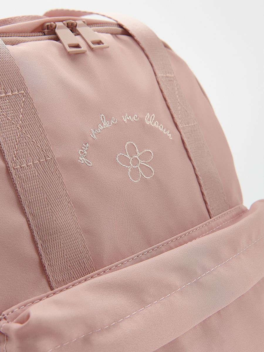Mochila com bordado - ROSA PASTEL - RESERVED - 6