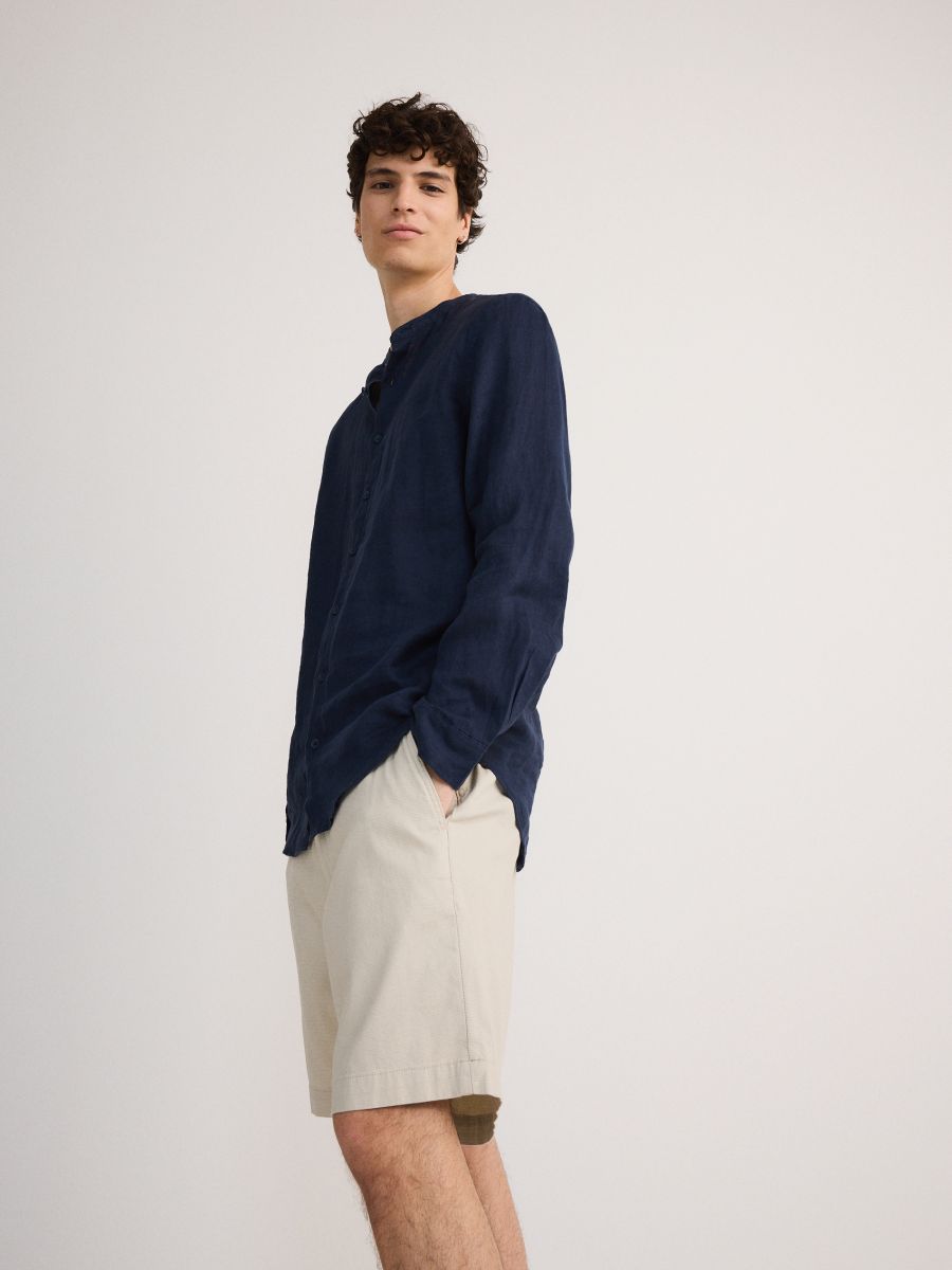 Regular shorts - beige - RESERVED - 2