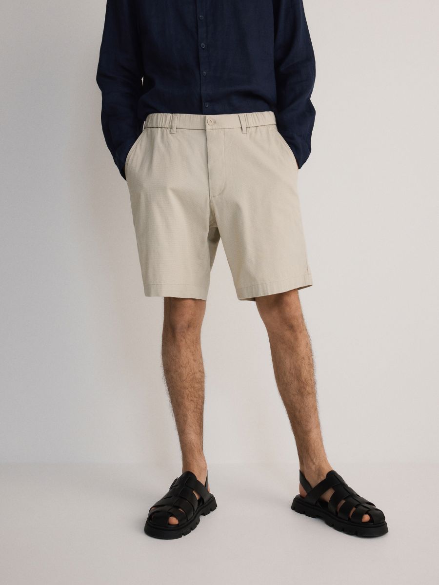 Regular shorts - beige - RESERVED - 3
